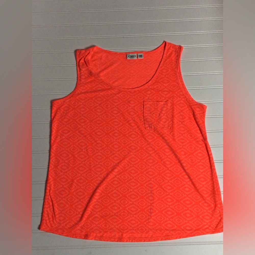 Cato Women's Vibrant Orange Tank Top (0214)